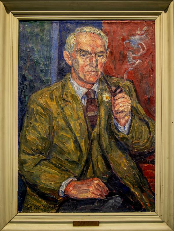 Rektor C. L. Christensen 1959 Lasse Winsløw (1911-2006) Olie på lærred 95 x 66 cm